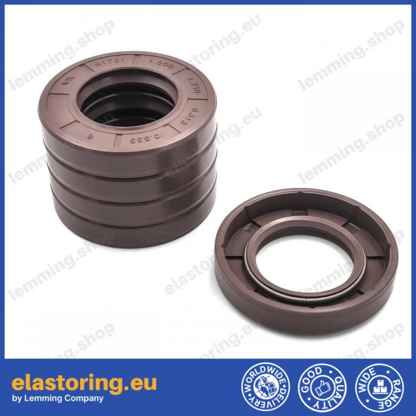 Pressure oil seal 25,4x44,45x7,95/8,45 N1T01 FPM [BABSL]